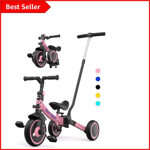 Pink toddler trike - pink, 5-in-1