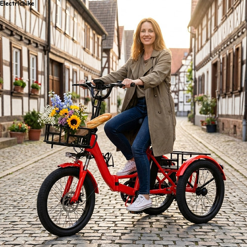 Electric tricycle with large - tricycle,